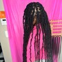 smedium knotless braids