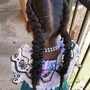 2 Feed In Braids ( Hair Included )