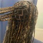 Distressed faux locs