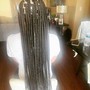 Medium Knotless braids