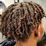 Natural 2 strand twist/Comb Coils