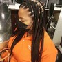 Straight back Braids(No hair added)