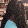 Large Knotless Box Braids