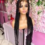 Feed-in Braids W/ extensions in the back