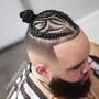 2 Braids with design