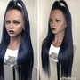 Lace frontal wig and install 18 inches