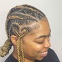 6-8 Freestyle Feed In Braids