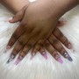 Acrylic Nails with Tips