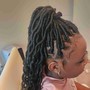 Med Feed-in Braids w/ Ponytail