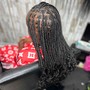 Large Knotless Braids (Midback)