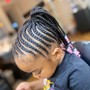 Kid's Braids with added extensions