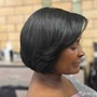 Reg Silk Press (Dp Cond w/ Trim no curls)