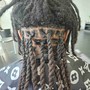 Loc retwist and wash