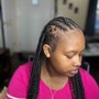 Half up Half down Braids (Kids 8/ up)