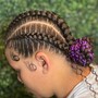 Kids cornrows(No Hair Added- up to 10)