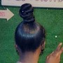 sleek ponytail/