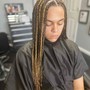 Human hair extensions for braids