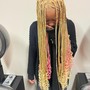 Box Braids w/ cornrows in front