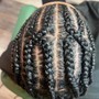 Smedium Knotless Goddess Braids (waistline)