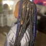 Medium Boho Knotless Braids + Silky NON-Human Curly Hair Included