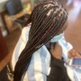 SMALL Human Hair Boho Knotless braids + Human Hair Included