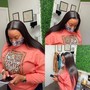 Install synthetic wig