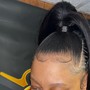 Slick back  ponytail