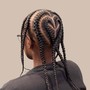 Cornrows (Large/Long) Feed-in Braids