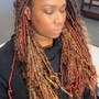 Medium Mid back box braids