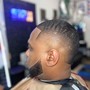 Men's haircut with beard (razor )