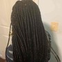 Medium Knotless/Box Boho Braids (mid back)