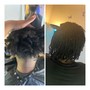 House call med/ large Starter locs +hair trim