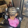 Kid's Braids W/Weave