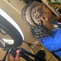 5-10 Feed In Braids (straight back)