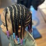 5-9yrs old-Kids Natural Braids (MEDIUM)