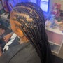 Half Stitch Braids/Half Knotless Braids