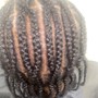 Cornrow braid down