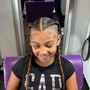 Shampoo and blow dry for braids