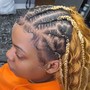 Feed-in braids w/ Quick Weave