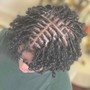 Extended Two Strand Twist Over Short Locs - Bob Length *Hair Included*