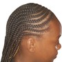 High Ponytail (Medium Braids/Shoulder Length)