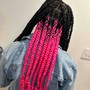 Color braiding hair