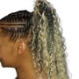 Cornrows, Simple Style Braids ~ Natural Hair (no hair added)