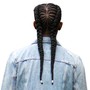 6 Feed-in Braids ~ Mid-Back Length