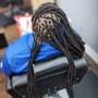 Retwist and 2 strand twists Less Than Shoulder Length