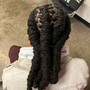 Single Braids on Natural Hair