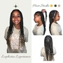 Small French Curl Knotless Box Braids