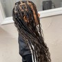 Large Bohemian Knotless Braids