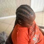 “Tribal” Braids (Rows and Box Braids)