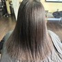 Semi Permanent Color (Black or Brown) with wash and blow out